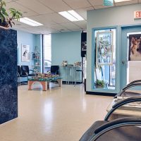 reception area with seating and toys at Mavis road Mississauga