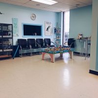 reception area with seating and toys at Mavis road Mississauga